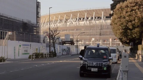 Tokyo olympic games stadium Video stock 102598462