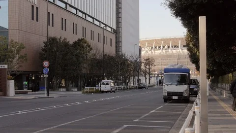 Tokyo olympic games stadium Video stock 102598484