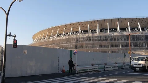 Tokyo olympic games stadium Video stock 102598487