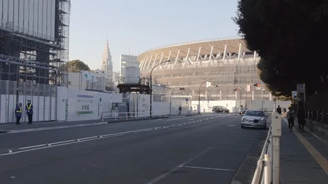 Tokyo olympic games stadium Video stock 102598507