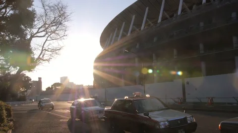 Tokyo olympic games stadium Video stock 102598518