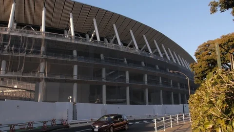 Tokyo olympic games stadium Video stock 102598519