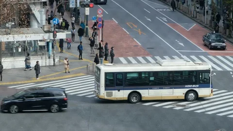 Tokyo Public Bus Video stock 103066344