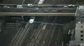 Tokyo Railway, Japan, Regional Train Passing, Speed Train, Car Traffic, Highway HD Footage