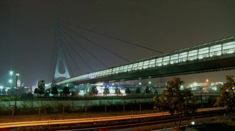 Tokyo rainbow bridge area 스톡 동영상 285806