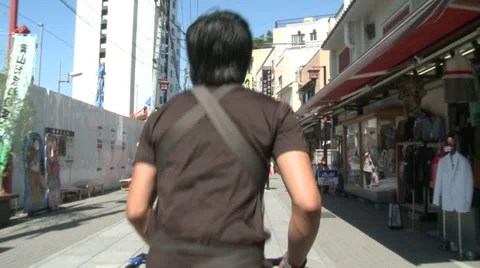Tokyo Rickshaw Stock Footage 31440266