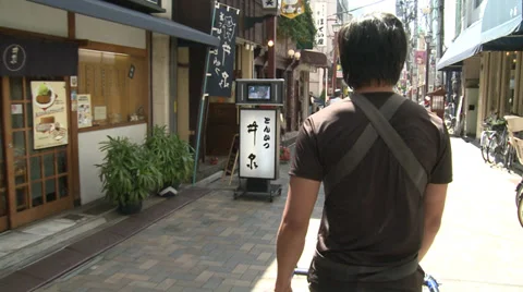 Tokyo Rickshaw Stock Footage 31440312