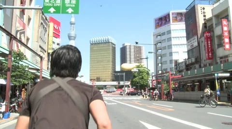 Tokyo Rickshaw Stock Footage 31440760