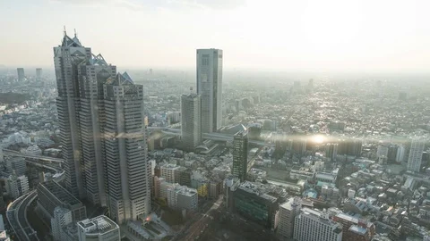 Tokyo seen from a window Stock Footage 77922277
