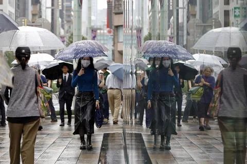 Tokyo sets record for consecutive days of rain, Japan - 29 Sep 2026 Stock Photos