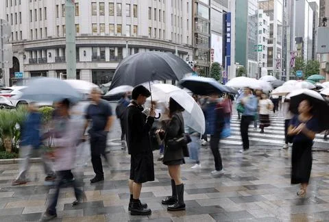 Tokyo sets record for consecutive days of rain, Japan - 29 Sep 2026 Stock Photos