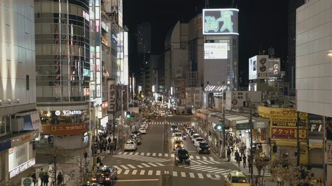 Tokyo Shinjuku timelapse Stock Footage