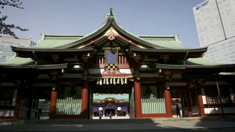 TOKYO SHRINE FRONT Video stock 93195459