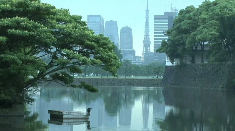 Tokyo Skyline 3 Stock Footage 330962