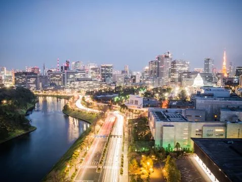 Tokyo skyline Stock Photos