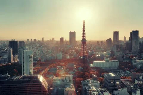 Tokyo Skyline Stock Photos