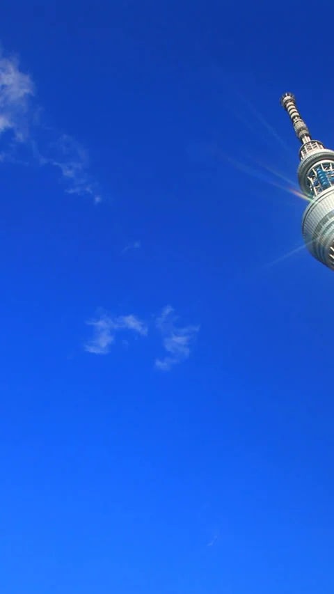 Tokyo Skytree and the Reflected Sunlight Видео 330331196
