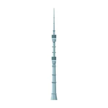 Tokyo skytree icon, flat design Ilustración de archivo