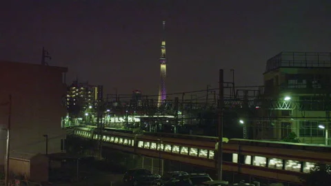 Tokyo Skytree Illuminations: Elegance and Limited Express Ryomo (Upbound) Vidéo 332805233