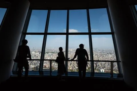 Tokyo Skytree Tembo Deck Stock Photos