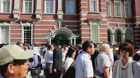 The Tokyo station 2 Stock Footage 32117553
