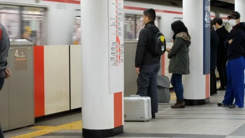 Tokyo Station Commuters Stock Footage 114270158