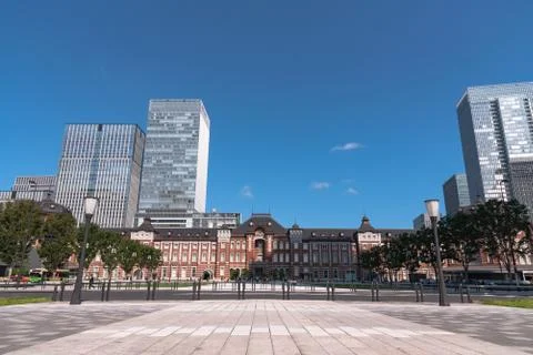 Tokyo Station Front Square Stock Photos