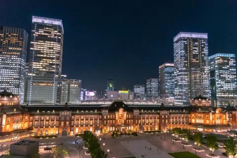 Tokyo Station Front Square 스톡 사진