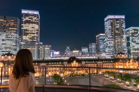 Tokyo Station Front Square Stock Photos