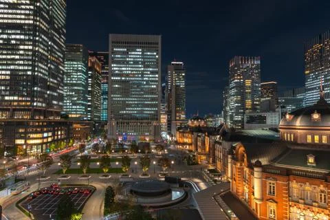 Tokyo Station Front Square Stock Photos