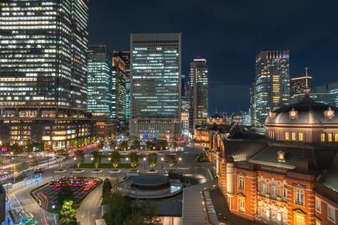 Tokyo Station Front Square Stock-Fotos