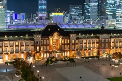 Tokyo Station Front Square Stock Photos