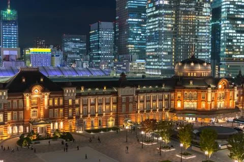 Tokyo Station Front Square Foto stock