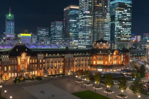 Tokyo Station Front Square Stock Photos