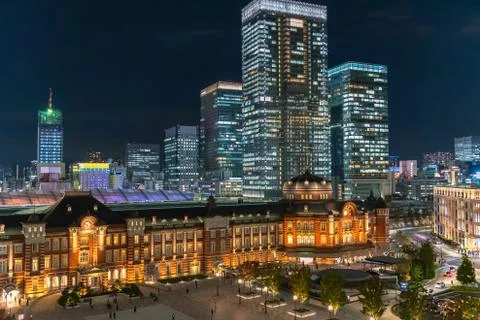 Tokyo Station Front Square Stock Photos