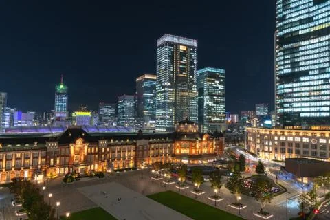 Tokyo Station Front Square 스톡 사진