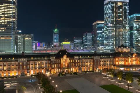 Tokyo Station Front Square Foto stock