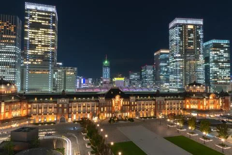 Tokyo Station Front Square Stock Photos