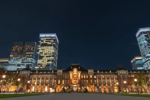 Tokyo Station Front Square Stock Photos