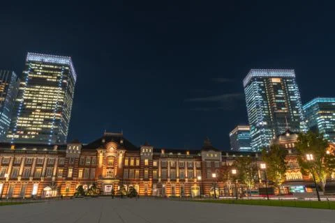 Tokyo Station Front Square Stock Photos
