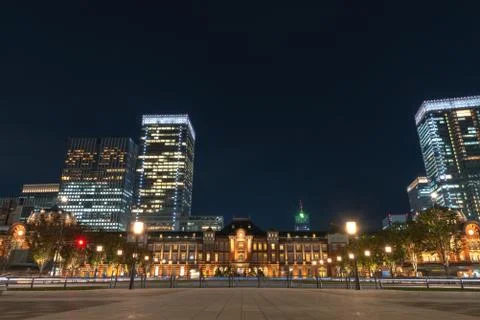 Tokyo Station Front Square Stock Photos