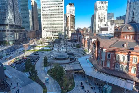 Tokyo Station Front Square Stock Photos