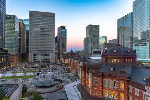 Tokyo Station Front Square Stock Photos