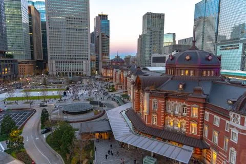 Tokyo Station Front Square 스톡 사진
