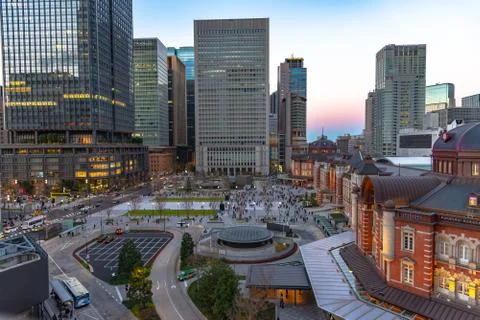 Tokyo Station Front Square Stock Photos