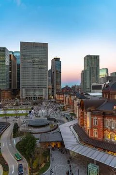 Tokyo Station Front Square Stock Photos