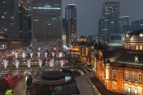 Tokyo Station Front Square Foto stock