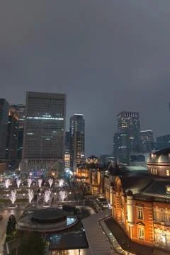 Tokyo Station Front Square Stock Photos