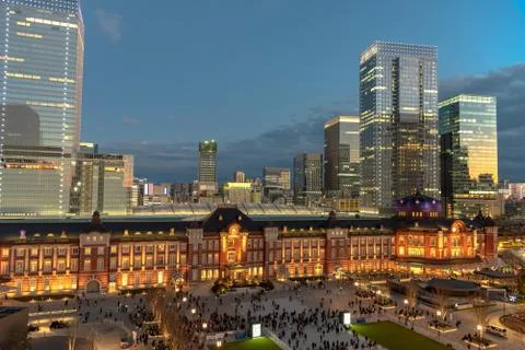 Tokyo Station Front Square Stock Photos