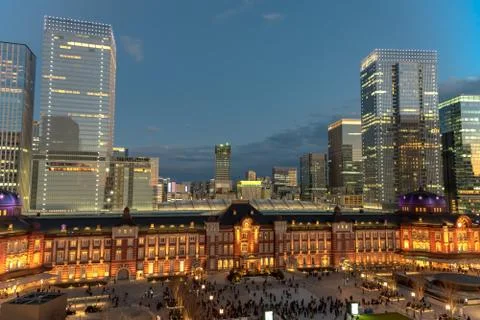 Tokyo Station Front Square Stock Photos